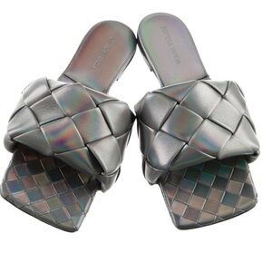 Bottega Veneta Lido Mules in Iridescent RARE 39